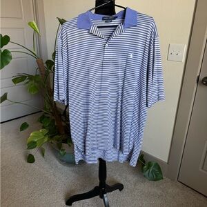 Polo by Ralph Lauren Men's Blue Striped Shirt